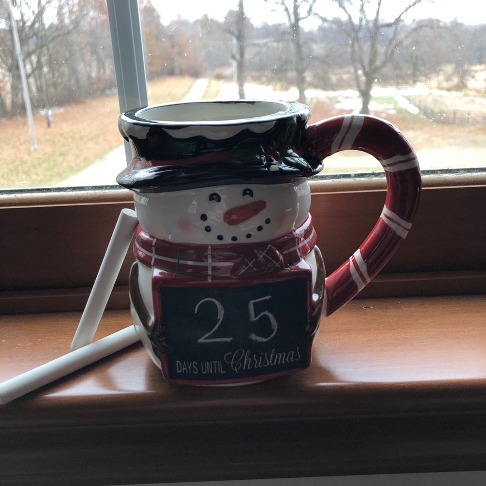 Snowman Christmas Countdown Mug